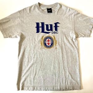 HUF DBC Grey Tee Quality Shit since 1983